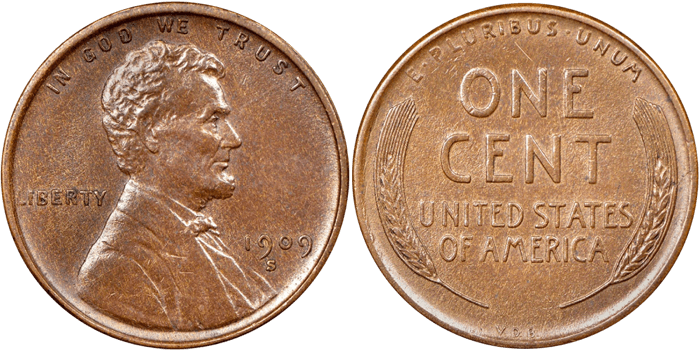 2. 1909-S VDB Lincoln Penny