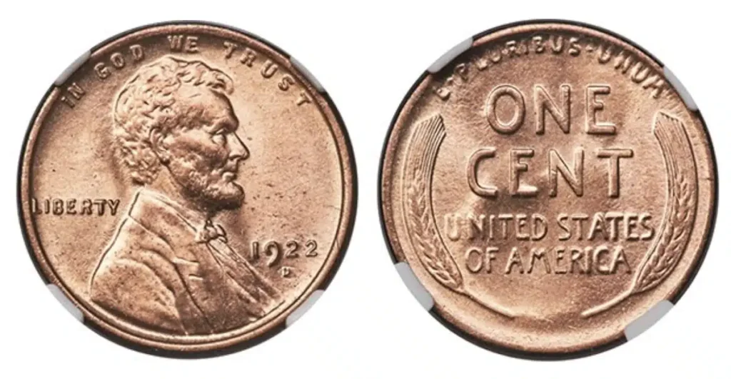 4. 1922 No D Lincoln Wheat Penny