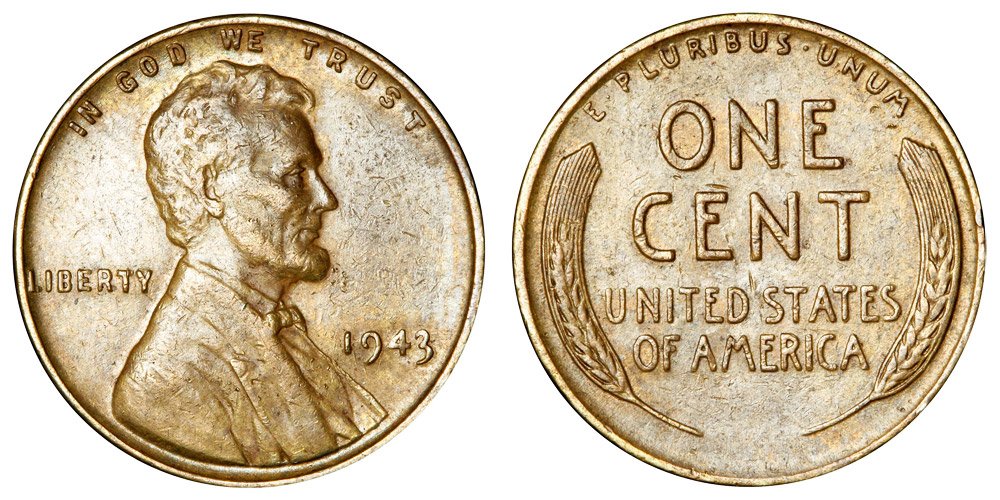 1. 1943-D Lincoln Bronze Wheat Penny